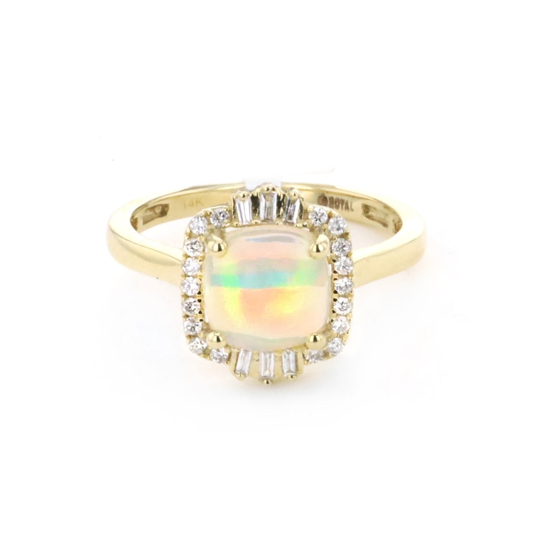 Opal & Diamond Ring - Continental Diamond