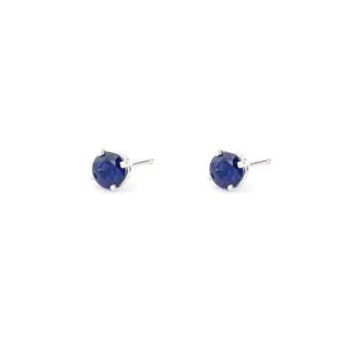 Blue Sapphire Stud Earrings - Continental Diamond