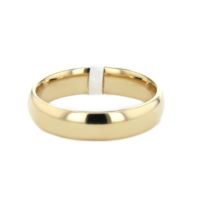 5MM High Dome Polish Finish Band - Continental Diamond