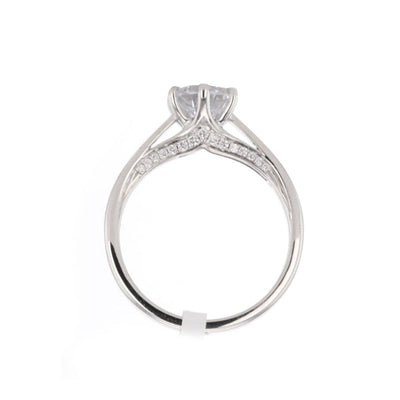 0.10 ctw Diamond Solitaire Engagement Ring - Continental Diamond