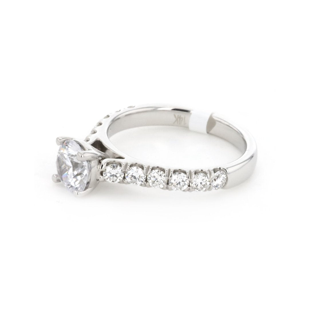0.69 ctw Diamond Solitaire Engagement Ring - Continental Diamond