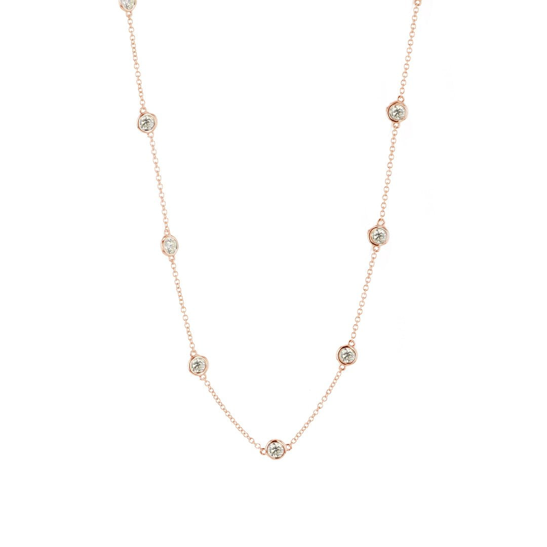 24" 5.67 ctw Diamond By The Yard Necklace