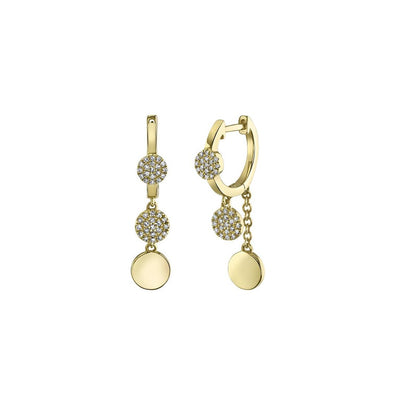 0.17 ctw Diamond Drop Earrings - Continental Diamond