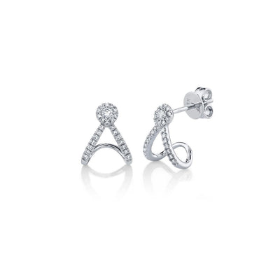 0.20 ctw Diamond Huggie Earrings - Continental Diamond