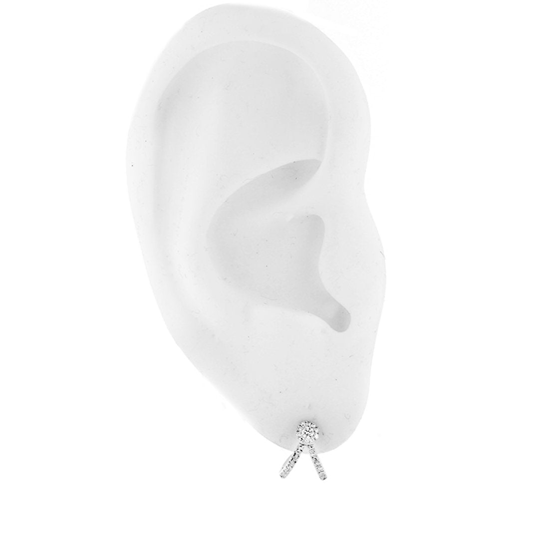 0.20 ctw Diamond Huggie Earrings - Continental Diamond