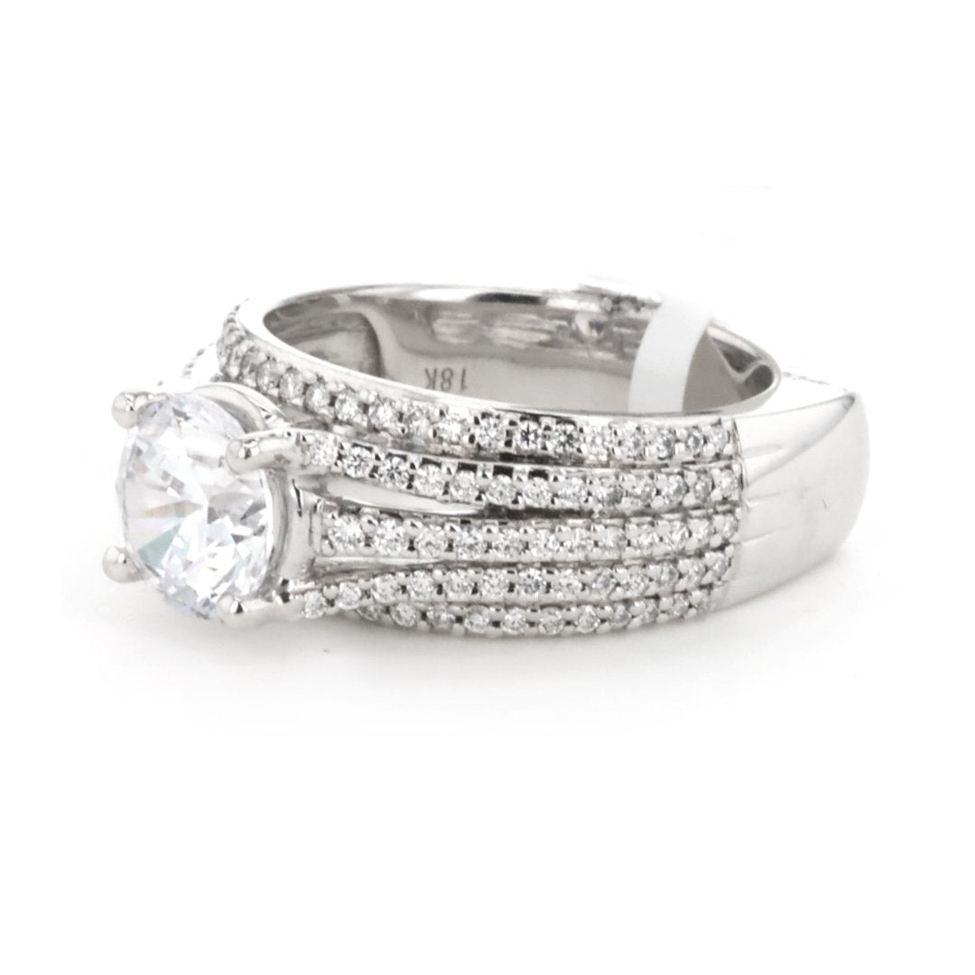 0.57 ctw Diamond Solitaire Engagement Ring - Continental Diamond