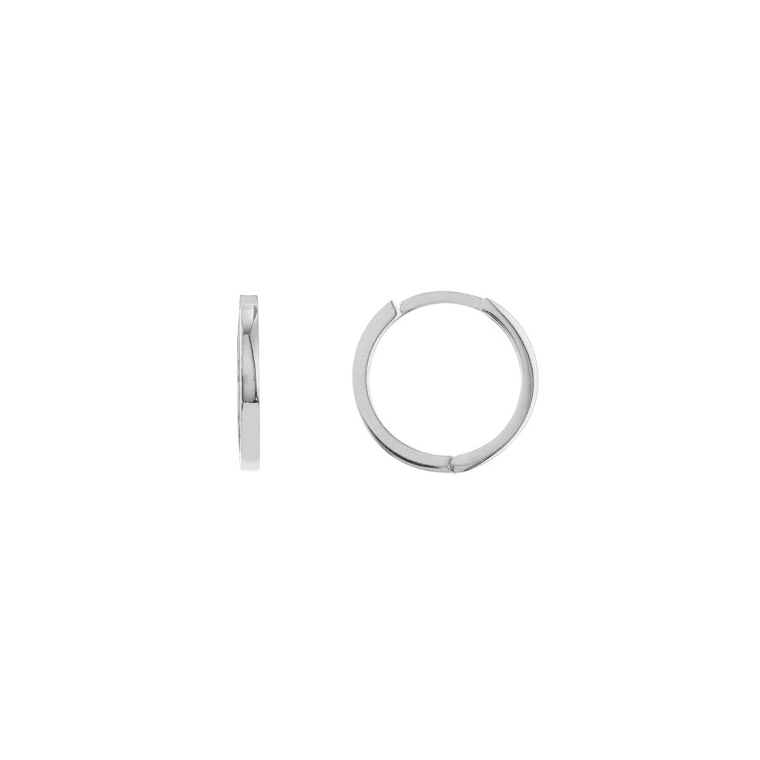 14.25MM Square Tube Earrings - Continental Diamond
