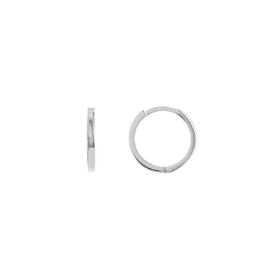 14.25MM Square Tube Earrings - Continental Diamond