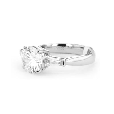 0.46 ctw Diamond Three-Stone Engagement Ring - Continental Diamond