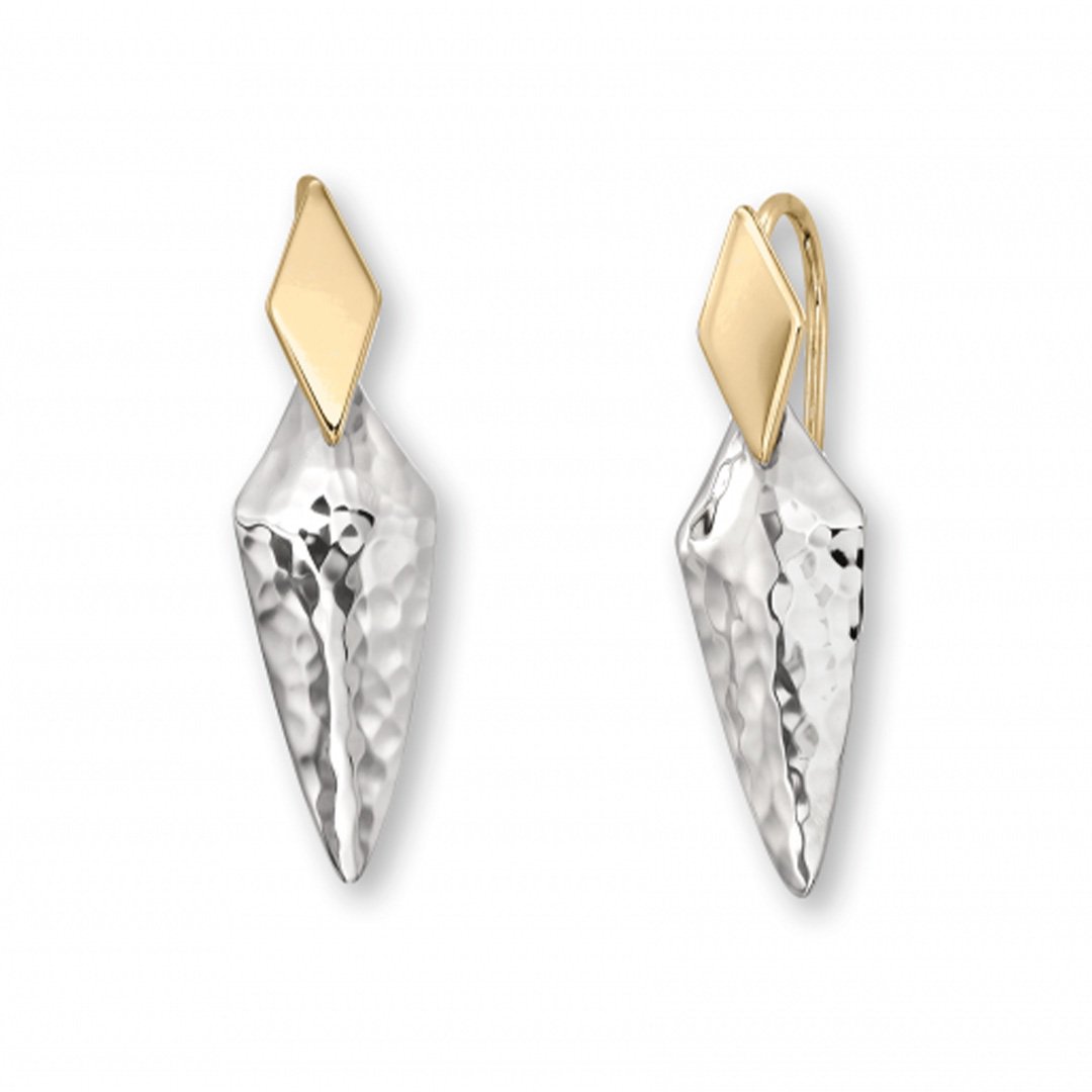 Silver & Gold Drop Earrings
