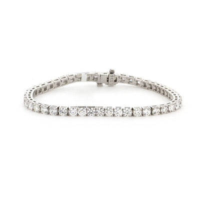 7.03 ctw Diamond Eternity Bracelet - Continental Diamond
