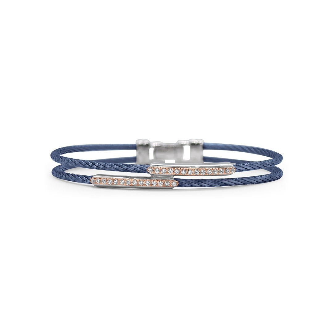 0.23 ctw Diamond Cable Bangle Bracelet - Continental Diamond