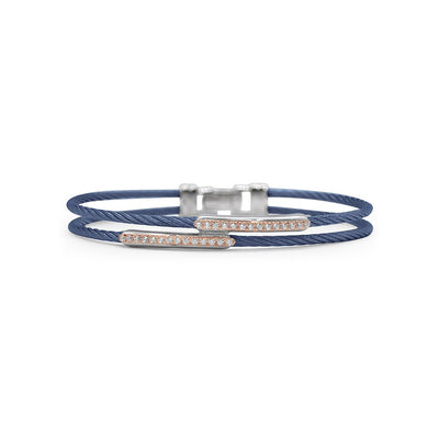 0.23 ctw Diamond Cable Bangle Bracelet - Continental Diamond