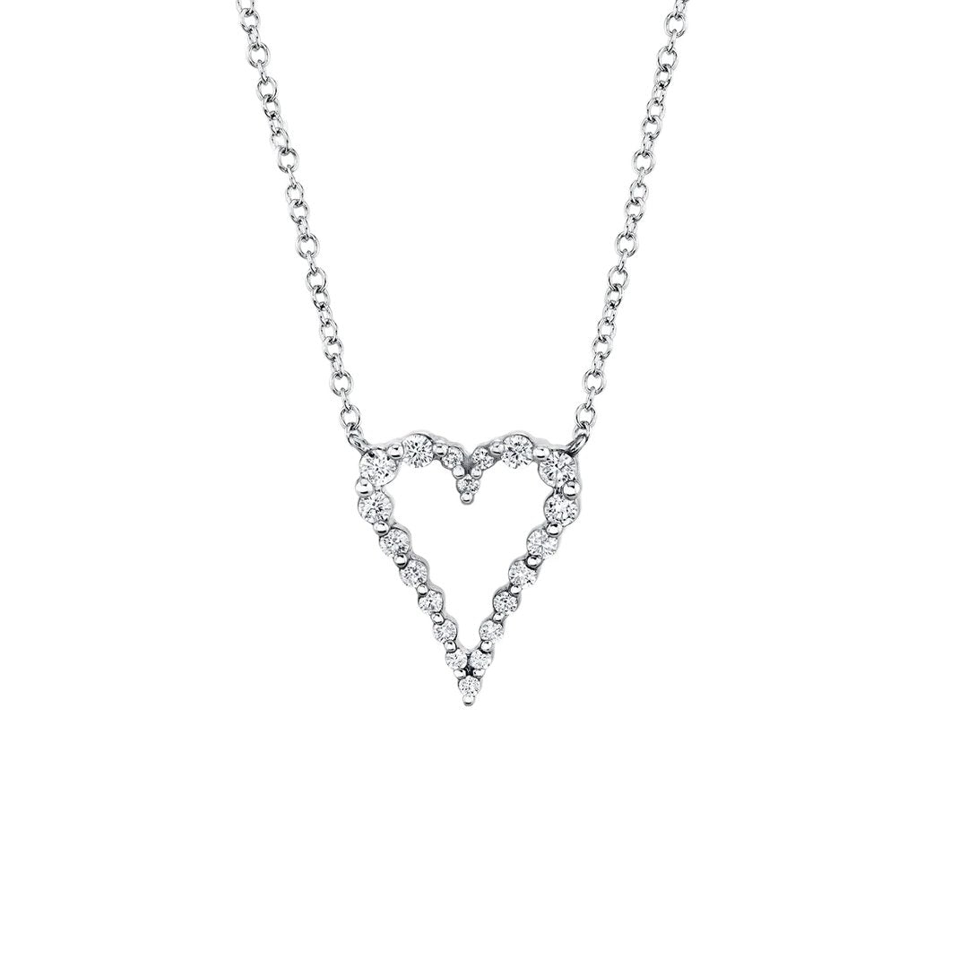 0.26 ctw Diamond Heart Necklace