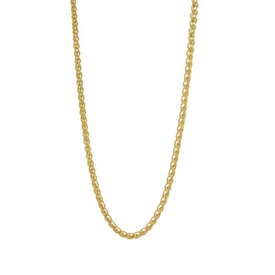 18" 1.4MM Round Wheat Chain - Continental Diamond