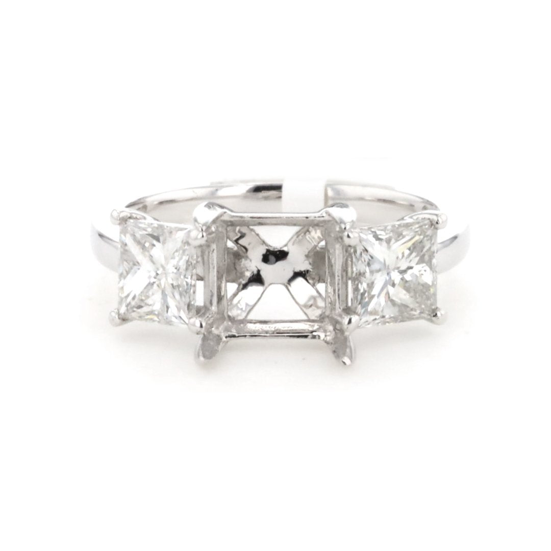 1.53 ctw Diamond Three-Stone Engagement Ring - Continental Diamond