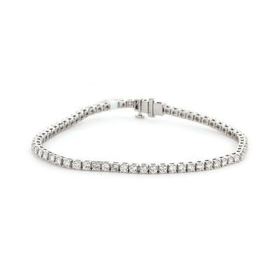 3.10 ctw Lab-Grown Diamond Eternity Bracelet - Continental Diamond