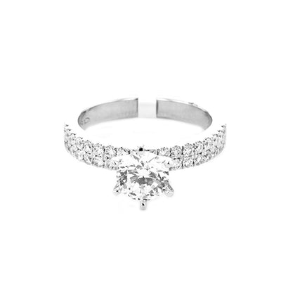 0.47 ctw Diamond Solitaire Engagement Ring - Continental Diamond
