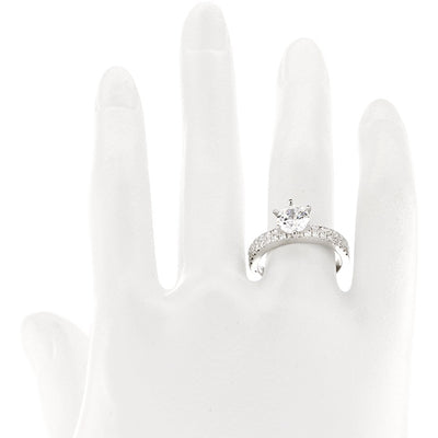 0.47 ctw Diamond Solitaire Engagement Ring - Continental Diamond
