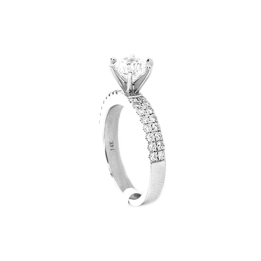 0.47 ctw Diamond Solitaire Engagement Ring - Continental Diamond