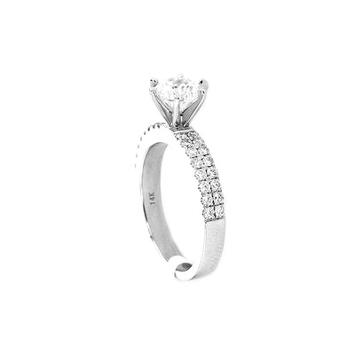0.47 ctw Diamond Solitaire Engagement Ring - Continental Diamond