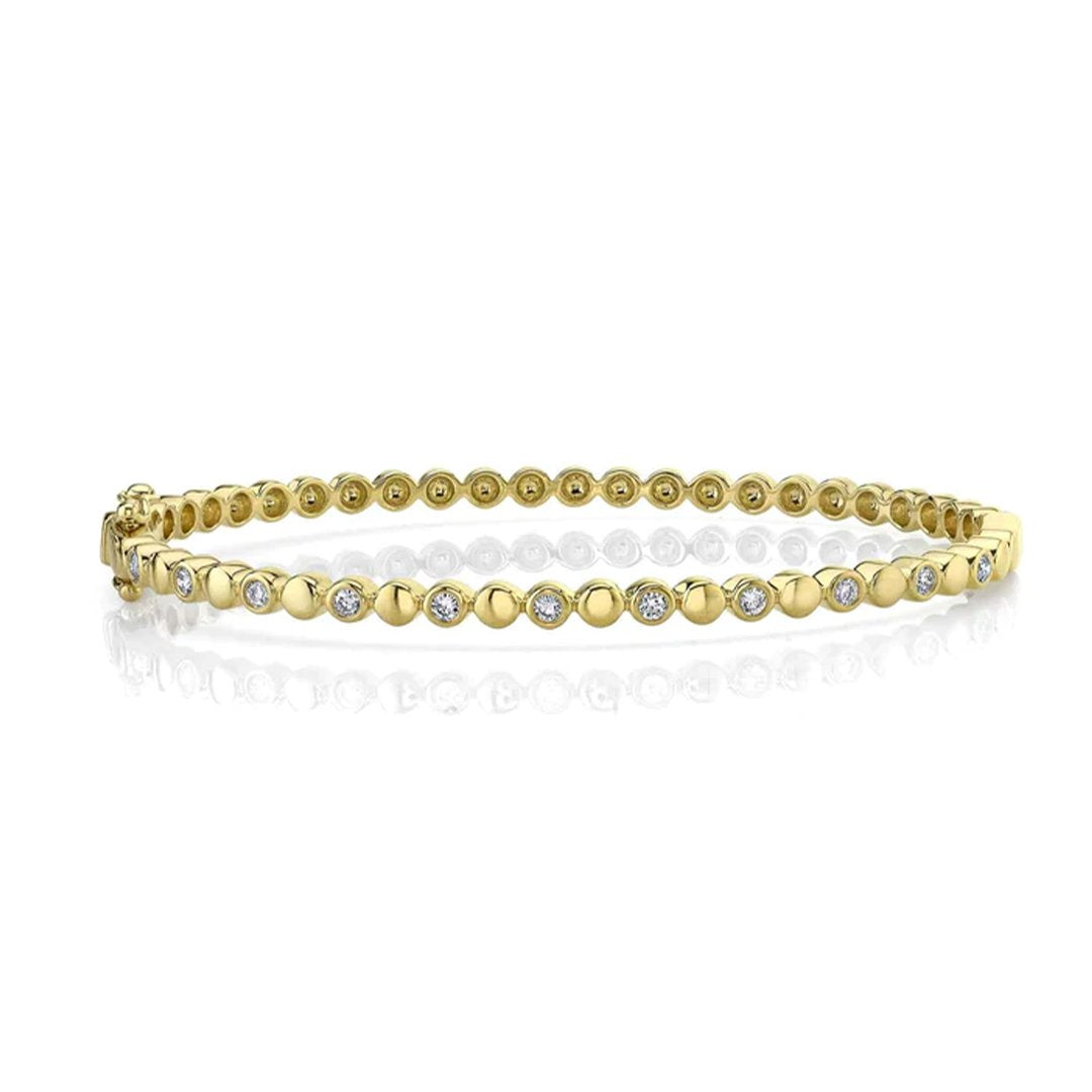 0.29 ctw Diamond Bangle Bracelet - Continental Diamond