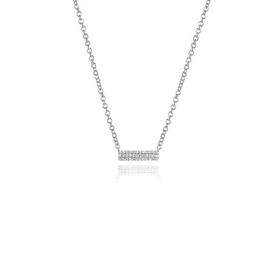 0.10 ctw Diamond Bar Necklace - Continental Diamond