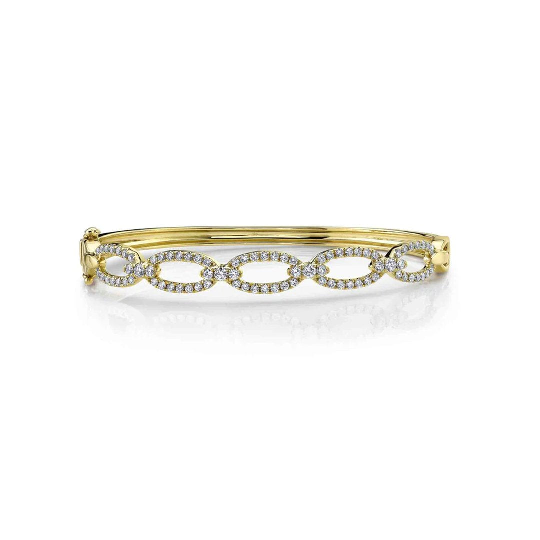 1.19 ctw Diamond Bangle Bracelet - Continental Diamond