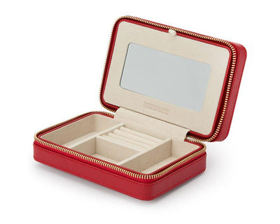Palmero Red Zip Jewelry Case