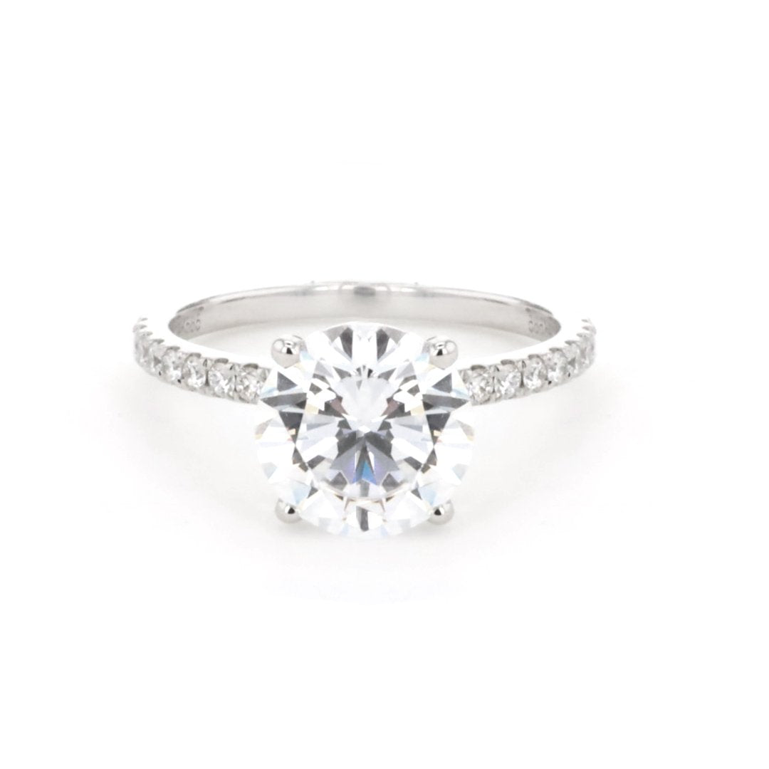 0.22 ctw Diamond Hidden Halo Engagement Ring