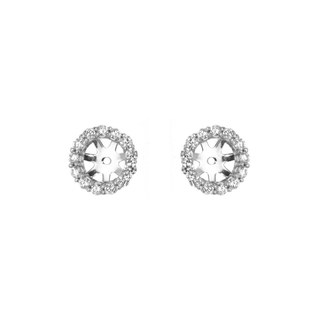0.80 ctw Diamond Earring Jackets - Continental Diamond