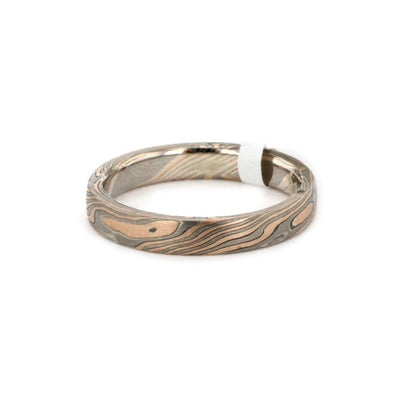 2MM Mokume Classic Band - Continental Diamond