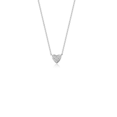 0.07 ctw Diamond Heart Necklace - Continental Diamond