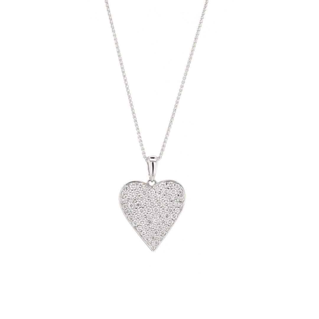 0.75 ctw Diamond Heart Pendant Necklace