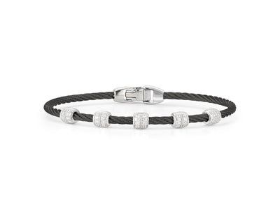 0.34 ctw Diamond Cable Bangle Bracelet - Continental Diamond