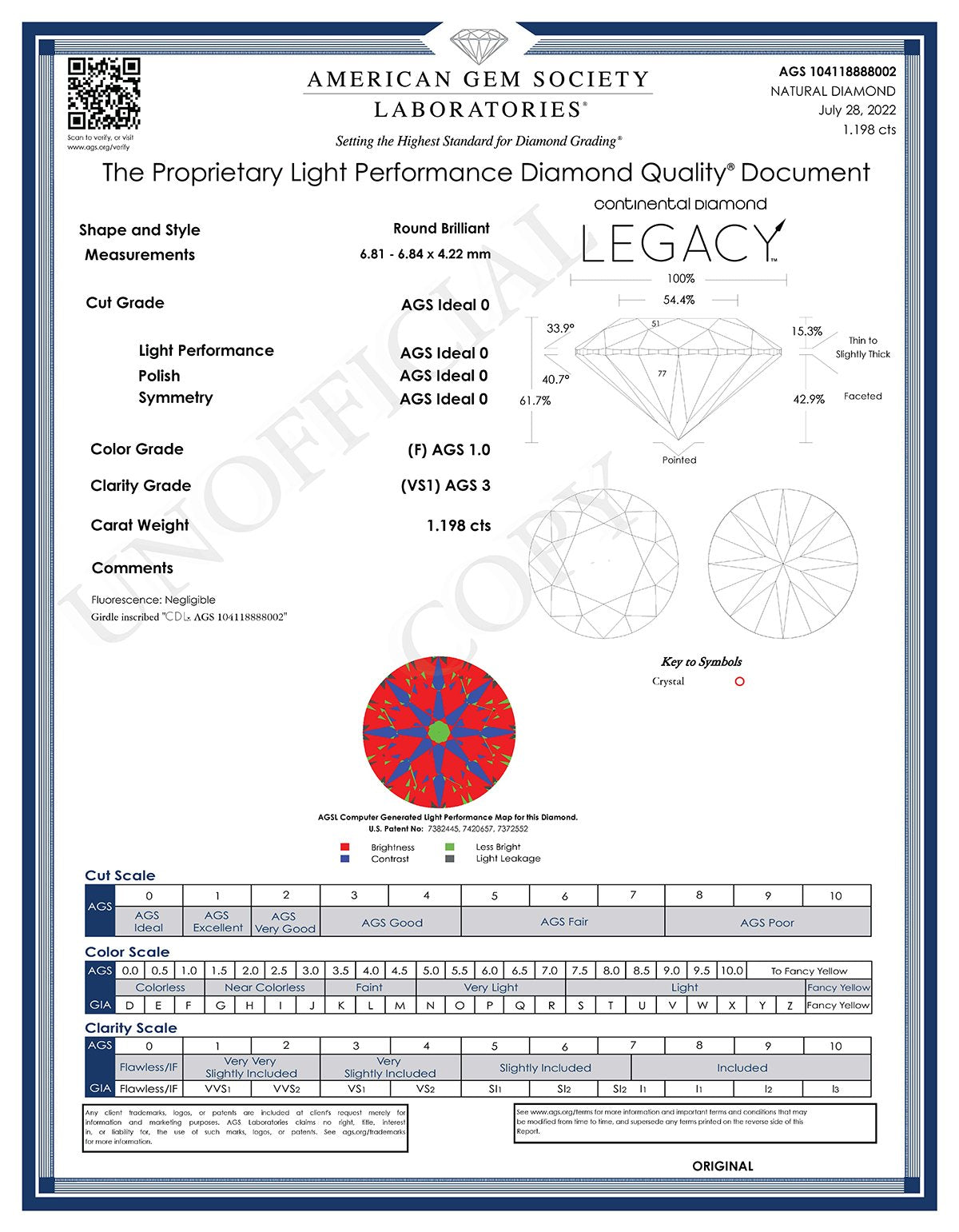 1.19 F/VS1 AGS LEGACY - Continental Diamond