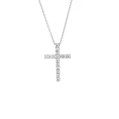 0.25 ctw Diamond Cross Necklace - Continental Diamond