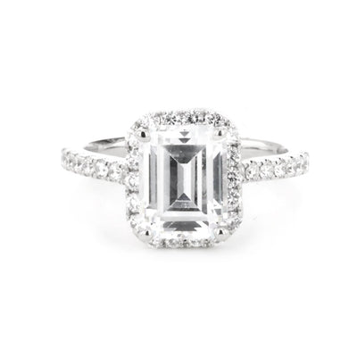 0.58 ctw Diamond Halo Engagement Ring - Continental Diamond