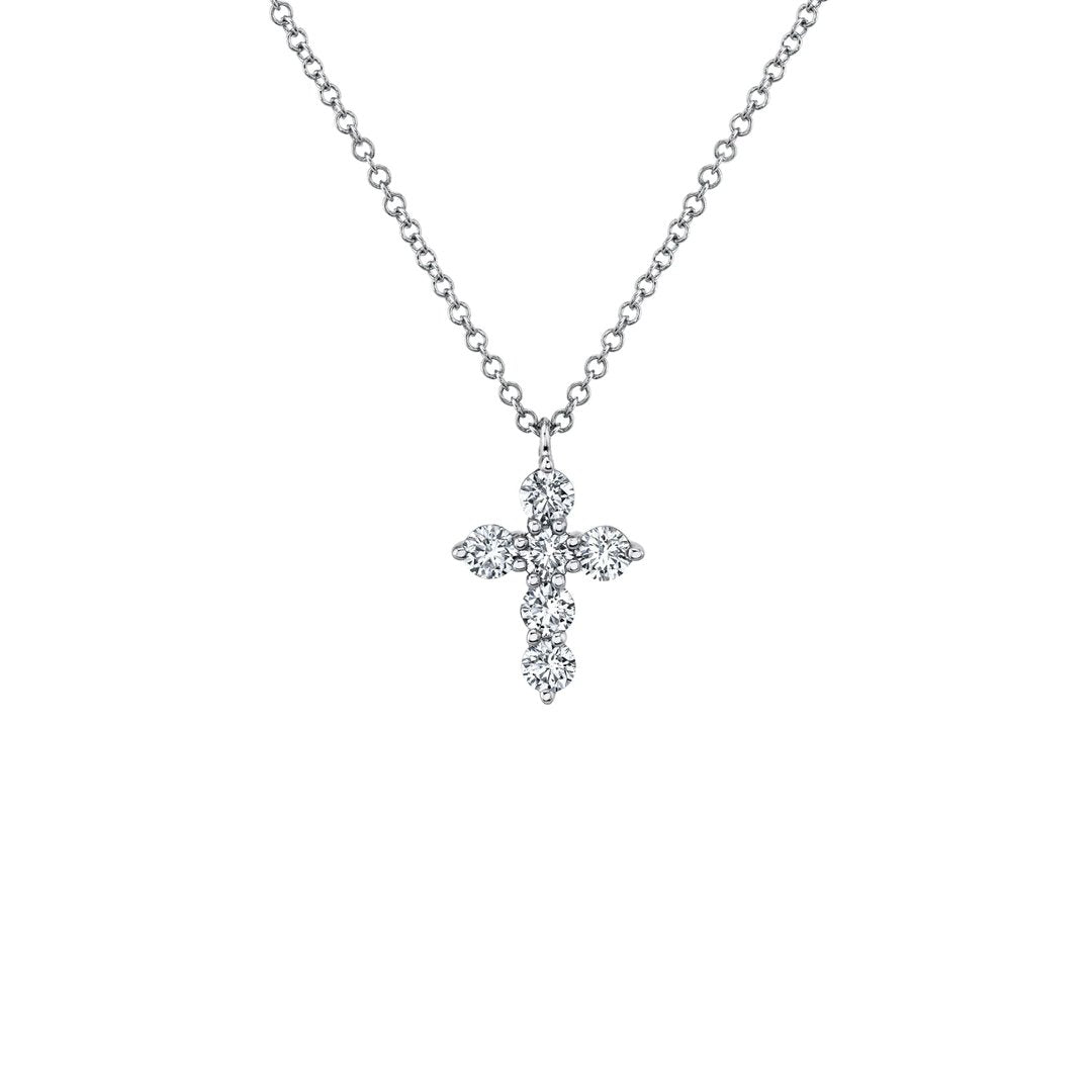 0.50 ctw Diamond Cross Pendant Necklace
