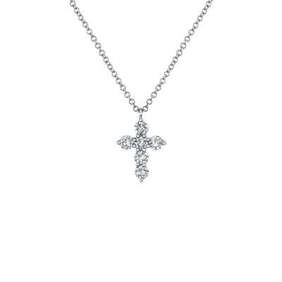 0.50 ctw Diamond Cross Pendant Necklace