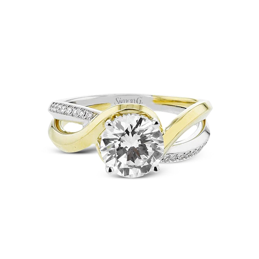 0.12 ctw Diamond Hidden Halo Engagement Ring