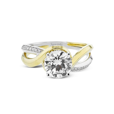 0.12 ctw Diamond Hidden Halo Engagement Ring