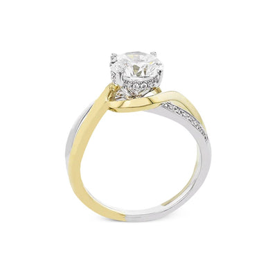 0.12 ctw Diamond Hidden Halo Engagement Ring
