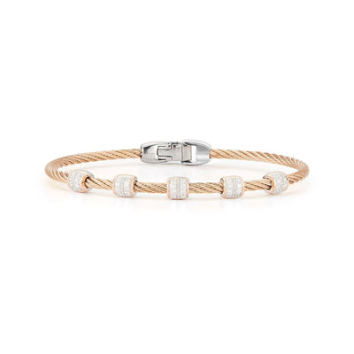 0.34 ctw Diamond Carbation Cable Bangle Bracelet - Continental Diamond