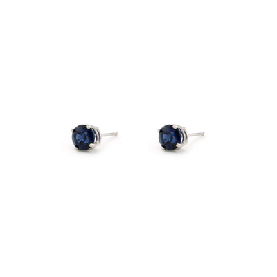 Blue Sapphire Stud Earrings - Continental Diamond