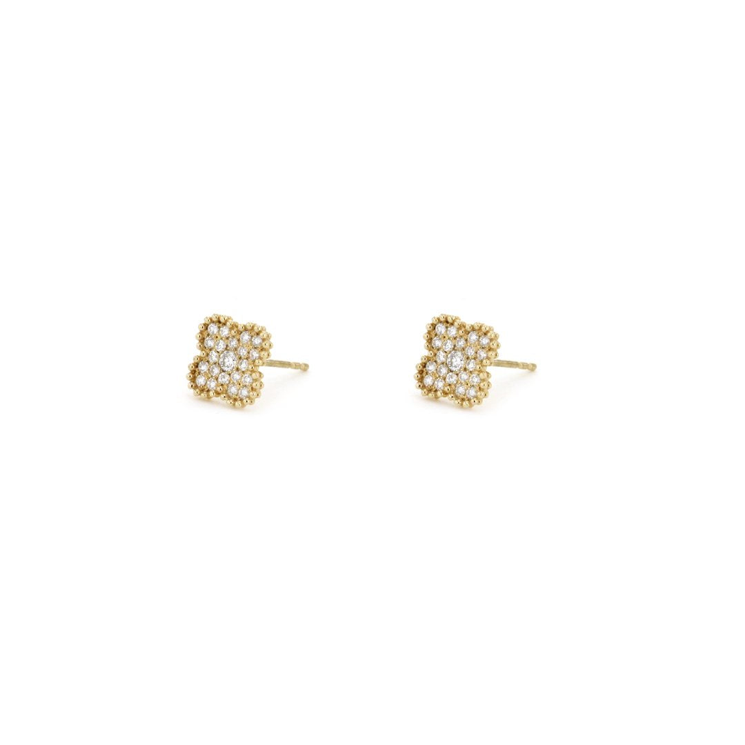 0.36 ctw Diamond Cluster Earrings