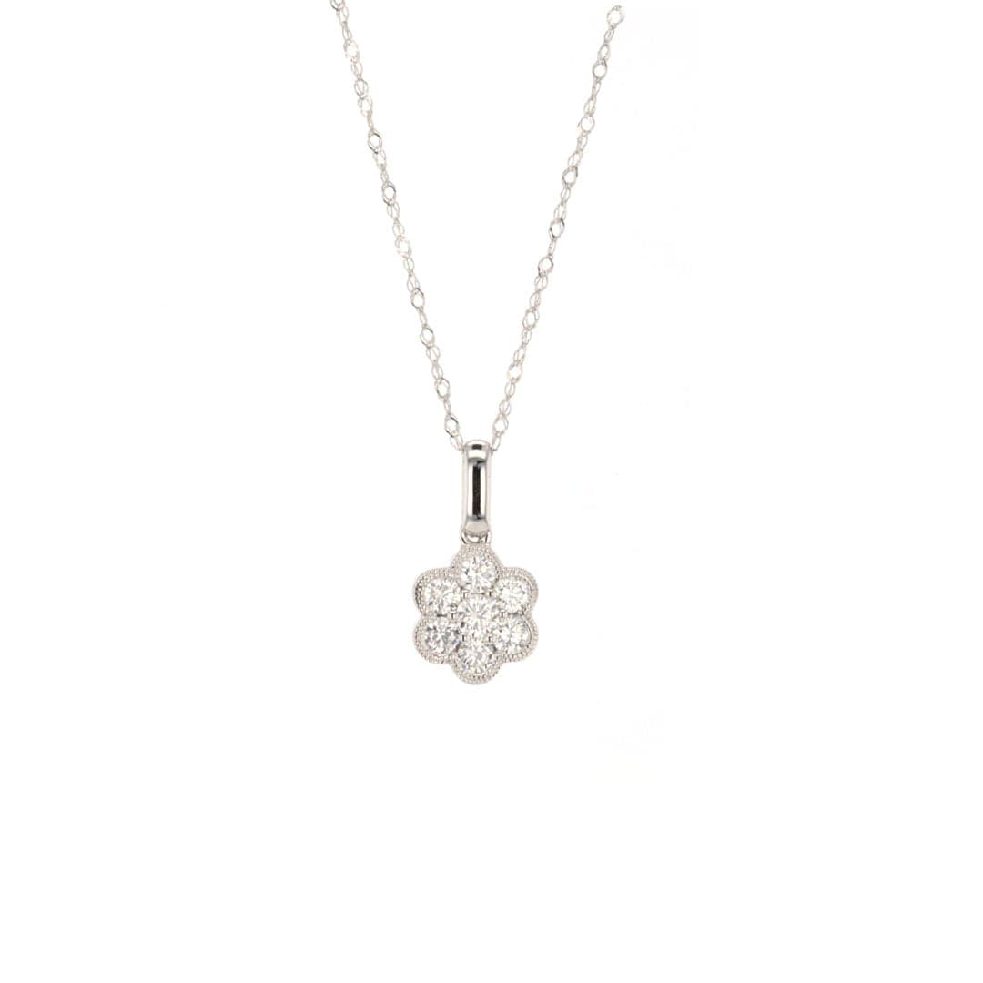 0.37 ctw Diamond Pendant Necklace - Continental Diamond