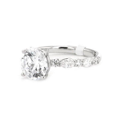 0.54 ctw Diamond Solitaire Engagement Ring - Continental Diamond