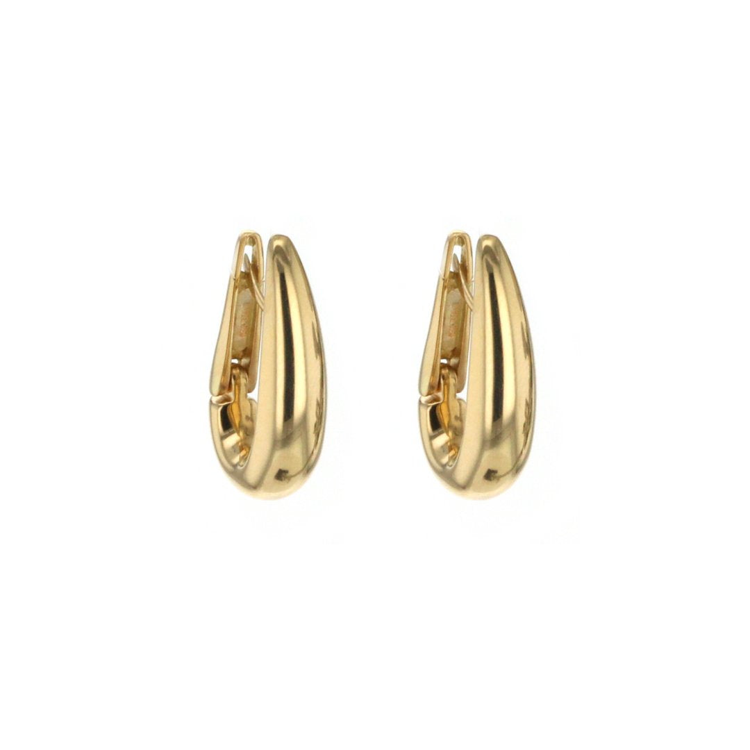 J Hoop Earrings - Continental Diamond