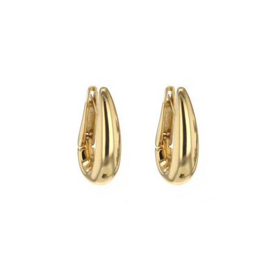 J Hoop Earrings - Continental Diamond